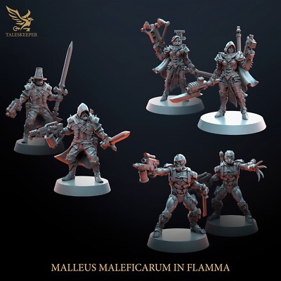 3x Malleus Inquisitor Retenue Assasins Tales Keeper für Chaos CSM Tabletop
