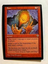 FLARE Mirage 1996 Magic The Gathering MTG Common Red HP