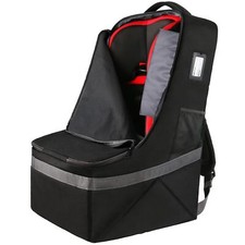 Padded Car Seat Travel Bag Backpack for Airplane, Heavy Duty Car Seat Bags