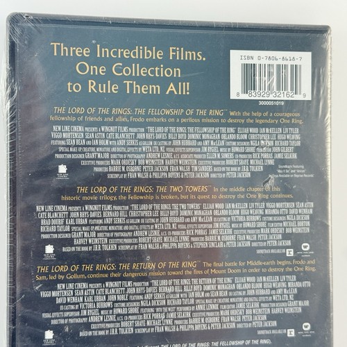 The Lord of the Rings Theatrical Versions 3-Film Collection DVD Set SEALED NEW - Picture 8 of 10