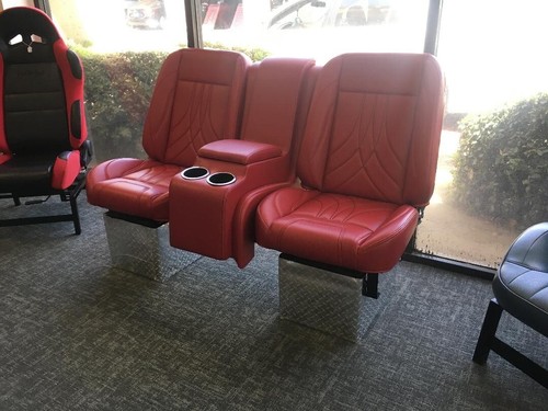 1958-67 Volkswagen VW Bug Arm Rests - For Right and Left Side, Red - Picture 4 of 17