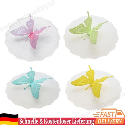 Cute Butterfly Silicone Cup Lids Anti-dust Leakproof Mugs Cover