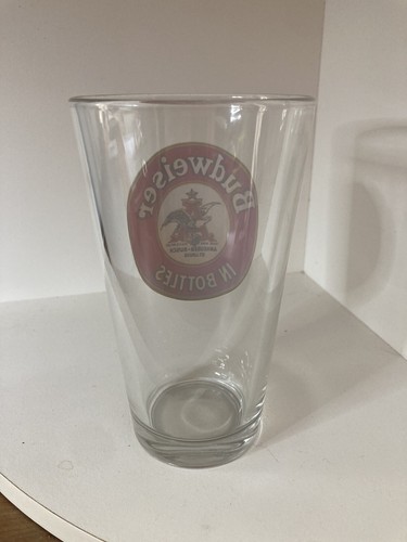 Budweiser in Flaschen Glas Tasse Becher 16 Oz Bier Anheuser-Busch ST. Louis - Bild 4 von 5