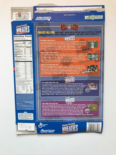 Lot of 3 Super Bowl Super Replays Wheaties Boxes Flat, Young, Aikman, Staubach - Picture 6 of 10