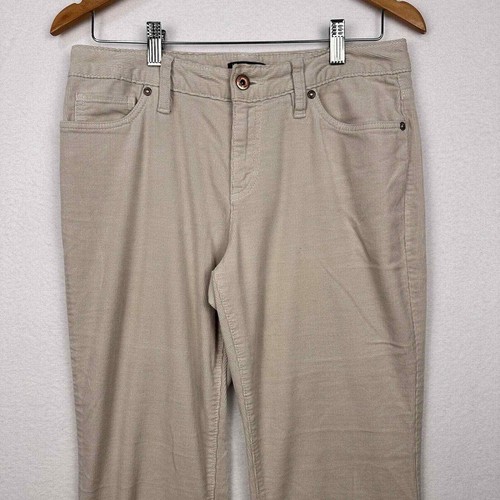 Pantalone donna Lands End in velluto a coste taglia 4 (vestibilità 2 beige gamba dritta) elasticizzato 1637 - Foto 3 di 10