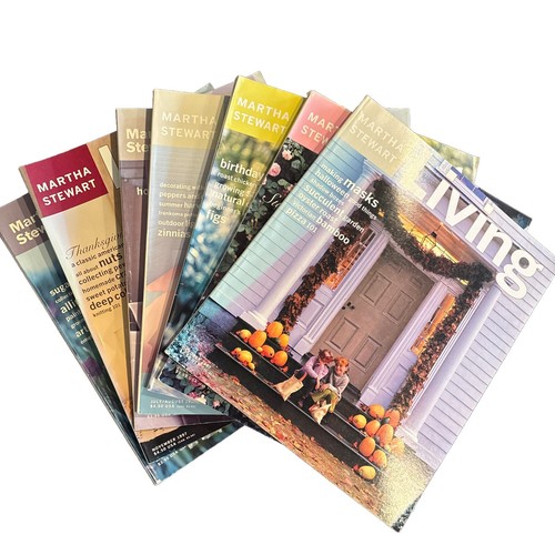 1997 Martha Stewart Living Magazine  7 Vtg Issues w/Recipe Cards, garden, home