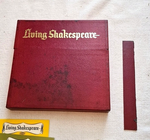 Vintage Living Shakespeare 8 LP Vinyl Records Set With 5 Books In Original Case - Foto 4 di 6