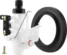 31705 31688 RV Toilet Water Valve Kit Freeze-resistant and White 