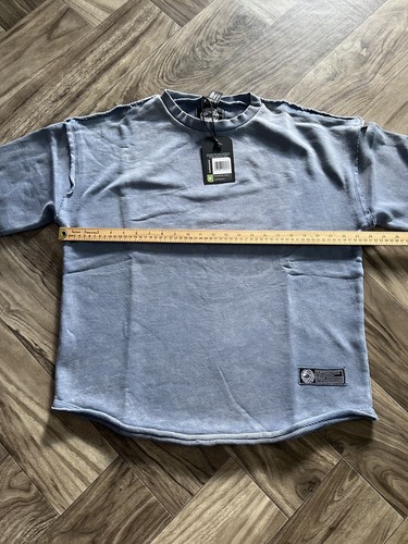 Alphalete Herren Frottee Oversized Pullover - Himmelblau, Größe M - Bild 4 von 12