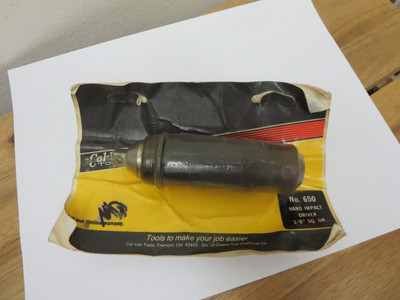 Vintage NEW  Cal-Van Cal Vna Tools 650 Hand Impact Driver 3/8'' SQ. Drive