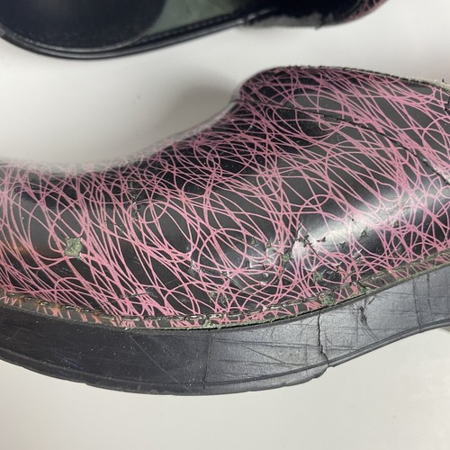 Dansko EU Size 39 Clogs Pink Black Breast Cancer Medical Nurse Surgical Comfort - Picture 10 of 12