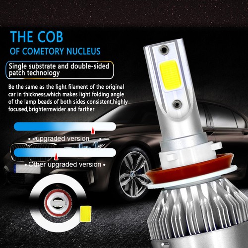 For Chrysler Town & Country 2010-2016 6Pcs Combo LED Headlight & Fog Light Bulbs - Picture 5 of 11