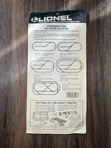 Lionel Spur 027 4 gerade Gleise im Original "Blister" 6-5017 (1986) Konvolut - Bild 2 von 2