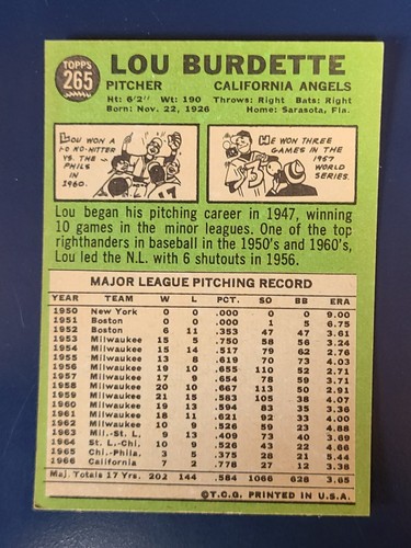 Tarjetas de béisbol Topps 1967 completan tu conjunto que elijas elegir cada una #151 - 300 - Imagen 211 de 273