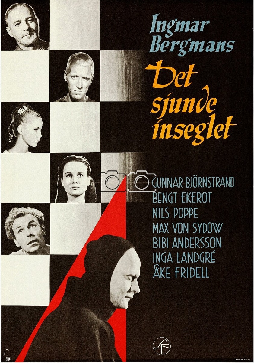 Poster Cinéma "Le Septième Sceau" (Det Sjunde Inseglet) - 50x70cm Haute Qualité - Affiche Neuve