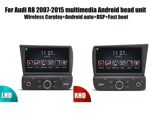 For Audi R8 V8 V10 2007-2015 Android Car Stereo Radio Upgrade GPS CarPlay 64GB - Picture 6 of 21