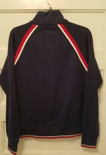 Aeropostale Varsity Athletic Ladies Size Medium Navy Blue 1987 Logo Track Jacket - Picture 4 of 5