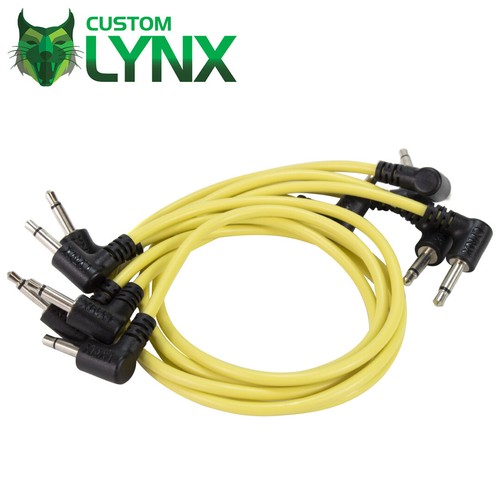 5 Pack - Eurorack Patch Cables. Modular Leads. CV Trigger. Angled 3.5mm Jacks - Picture 11 of 21