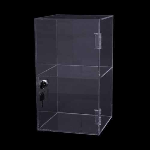 Vitrina de encimera de 2 capas 20*20*35 cm vitrina de seguridad con bloqueo - Imagen 4 de 10