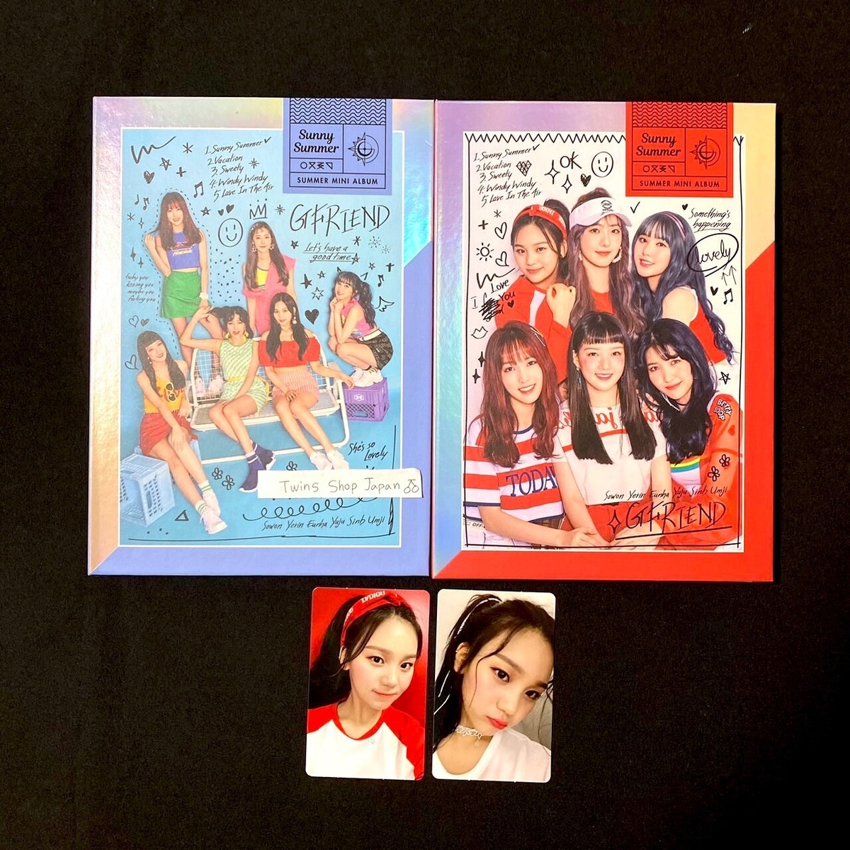 GFRIEND オムジ　公式トレカ　Sunny Summer ① Gfriend sunny summer Sunny ver. autographed signed Umji + 2