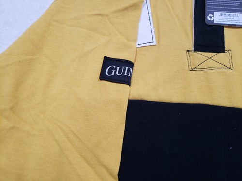 Guinness Mustard/Yellow & Black L/S Shirt Rugby sports Jersey Embroidered New -M - Picture 14 of 14