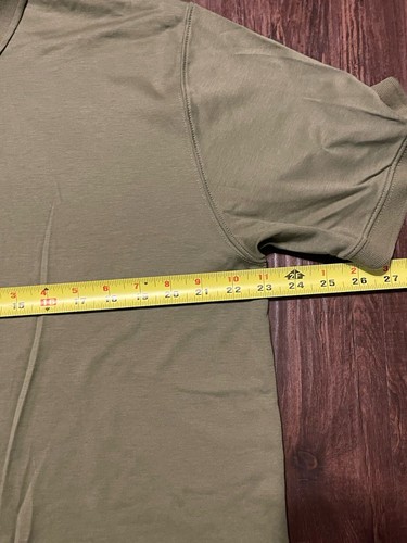 L.L. Bean Men’s Solid Olive Green Short Sleeve Collared Shirt -Large - Picture 4 of 5