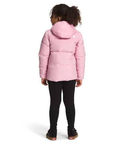 The North Face Kids' North Down Hooded Jacket, Cameo Pink, 3 - Picture 4 of 4