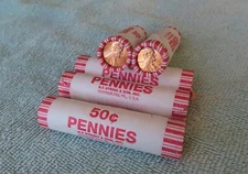 2010-P **Original Bank Wrapped ** Uncirculated Lincoln Cent Roll - OBW Penny's