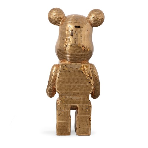 Tribute A Bathing Ape Bape Bearbrick Like Disco Ball Handmade  32”H Large Statue - Picture 3 of 10