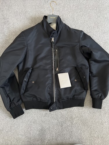 Tom Ford Bomber Jacket Black Nylon Bomber Jacket Size Medium 48 NEW £2,889 - Imagen 24 de 24