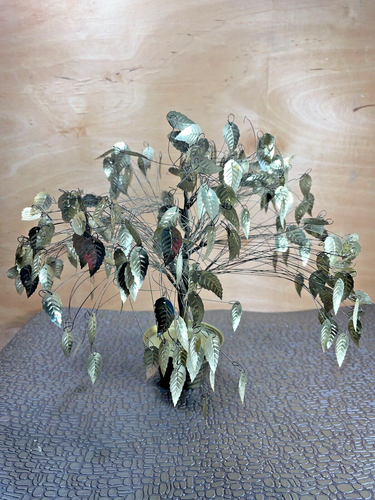 Brass & Twisted Wire "GOOD LUCK MONEY TREE"