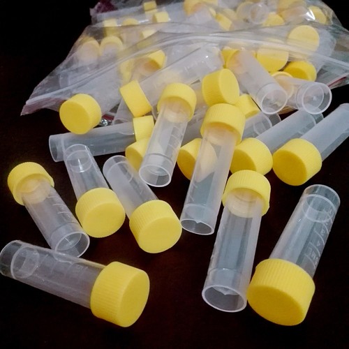 5ml Plastic Test Tubes Vial Screw Seal Cap Pack Container 50-100pcs - Picture 19 of 19