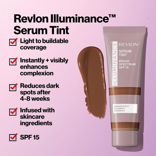 Revlon Illuminance Serum Tint Color: Sandalwood 509 (cool) Size 0.94 oz Lot Of 3 - Picture 13 of 14