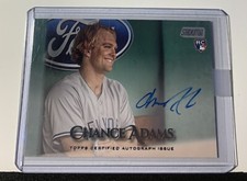 2019 Topps Stadium Club Chance Adams RC Rookie AUTO Yankees