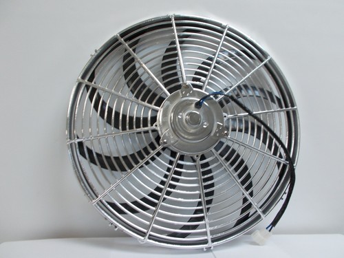 25 x 16 & 1/2 Universal Radiator Fan Shroud and 16" Chrome Plastic Fan 2600CFM - Picture 4 of 4