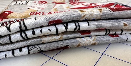OU Fans! Check It Out! Sooners Fabric! Oklahoma University Boomer Sooner Mascot - Picture 14 of 14