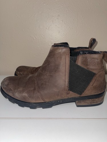 Sorel Emelie wasserdichte Damen-Chelsea-Stiefel NL2671-908 braun Größe 9,5 - Bild 5 von 7