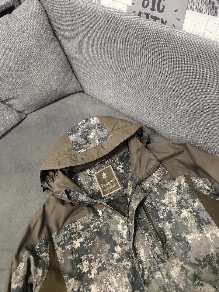 Men's (L) Pinewood Hunter Camo Wood Jacket Hunting Pro Equipment Forrest - Image 2 of 4