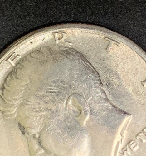 Kennedy Half Dollar Die Trial Strike 1971-1979-D 4T7L DDO descentrado RPM 50c - Imagen 4 de 7