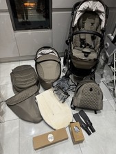 Egg Pram 3 Travel System - In Mink Only Used Bassinet Basically Brand New