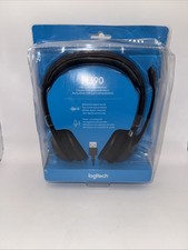 Logitech H390 Wired Headset, Stereo Headphones with Noise-Cancelling Microphone