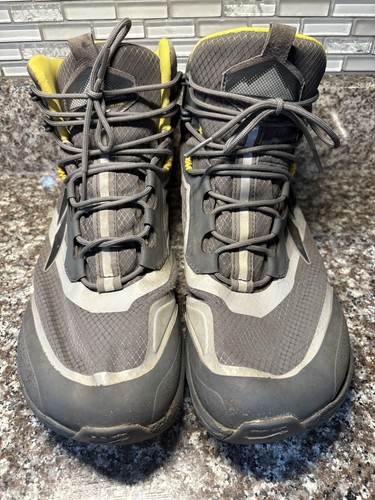 ALTRA Men's Lone Peak All-Weather Hiking Boots Mid Gray Yellow Size 12 - Picture 2 of 16