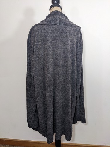 Barefoot Dreams Cozychic Lite grau Größe 3X lange offene Strickjacke Staubtuch - Bild 10 von 16
