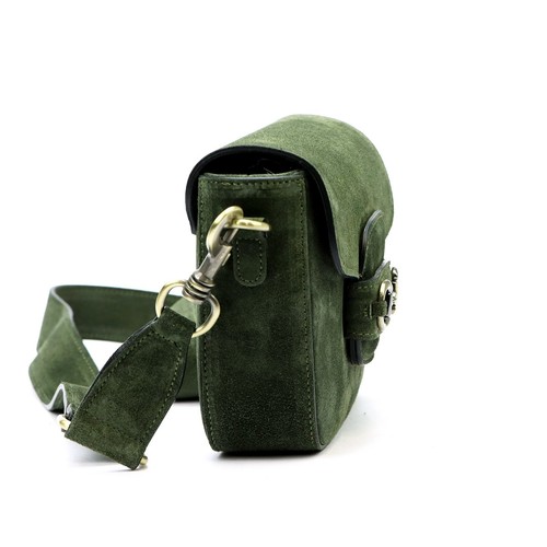 Kleine italienische Leder Umhängetasche elegante Handtasche Made in Italy - Bild 2 von 6