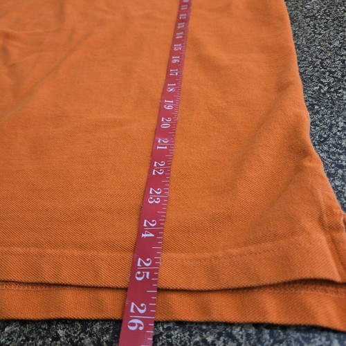 U.S. Polo Assn. Camisa polo naranja L para hombre con logotipo mangas cortas con bandas aberturas laterales - Imagen 15 de 16