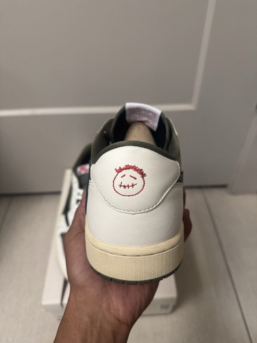 Talla 12 - Travis Scott x Air Jordan 1 Retro OG SP Bajo Reverso Oliva/Mediano... - Imagen 15 de 18