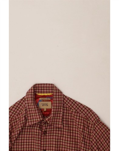 CAMEL ACTIVE Mens Modern Fit Shirt Large Red Check Cotton CX02 - Picture 3 of 3