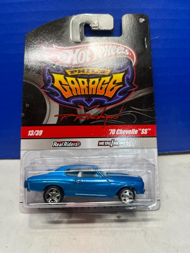1/64 HOT WHEELS PHIL'S GARAGE REAL RIDERS 13/39 70 CHEVROLET CHEVELLE BLUE CHASE - Bild 1 von 3