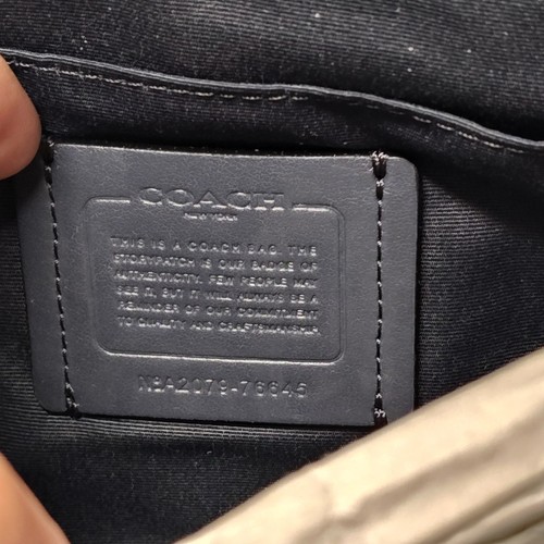 Coach 76645 Cloud Blue Pebbled Leather Crossbody Bag Silver Tones New (other) - Picture 7 of 16