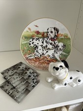 Dalmatian Job Lot Royal Worcester Plate &Coasts